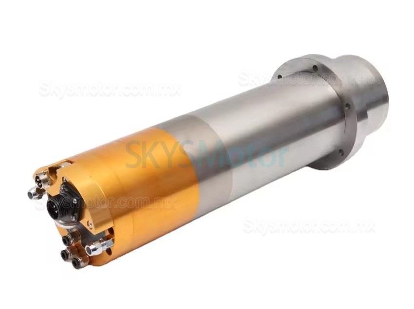 Motor de husillo ATC (cambio autom&aacute;tico de herramientas) trif&aacute;sico refrigerado por agua, 5,5kW, 380V, JGLF-5.5K, 12000-24000rpm, ISO30/BT30